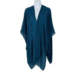 Vince Camuto Women's Size OS Fringed Lightweight Blue Shawl Wrap NEW